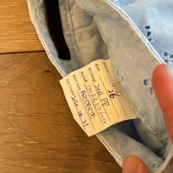 Joe’s The Boyfriend Denim Jacket  & Mini skirt set in Broderie wash - Picture 11 of 12